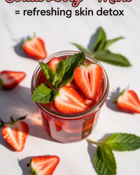 strawberry mint skin detox