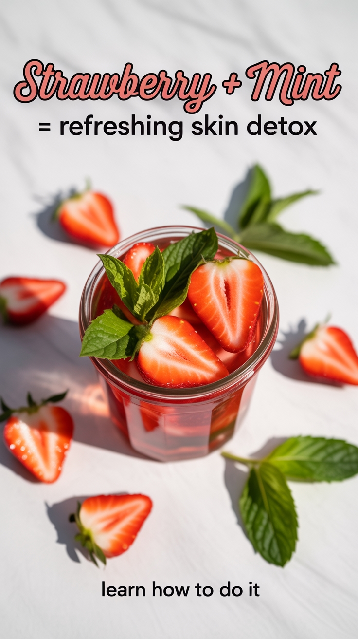 strawberry mint skin detox