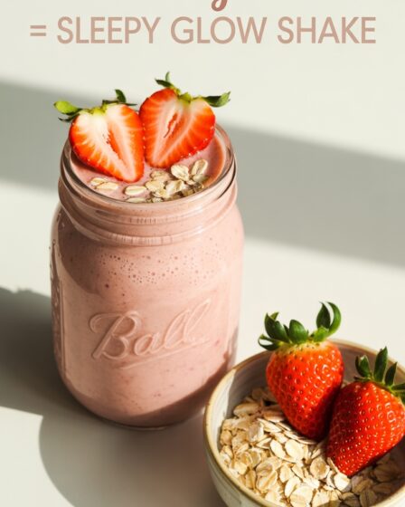 strawberry oats sleep shake