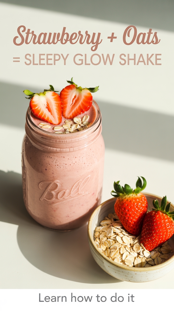 strawberry oats sleep shake