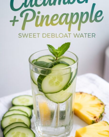 sweet pineapple cucumber water