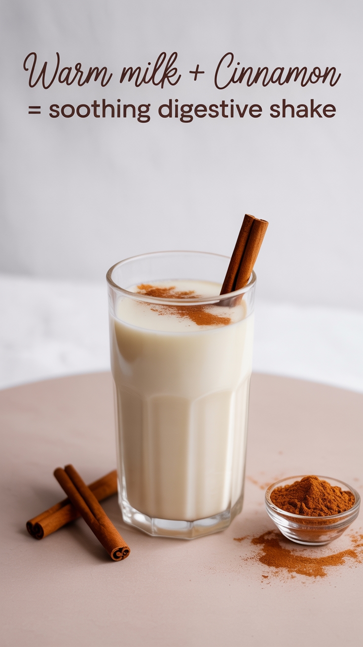 warm milk cinnamon shake