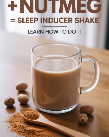 warm milk with nutmeg