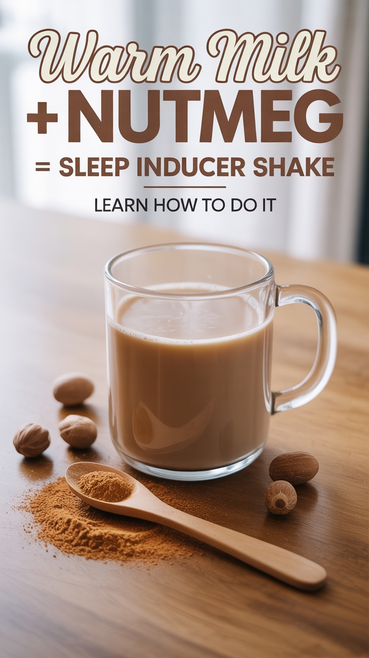 warm milk with nutmeg