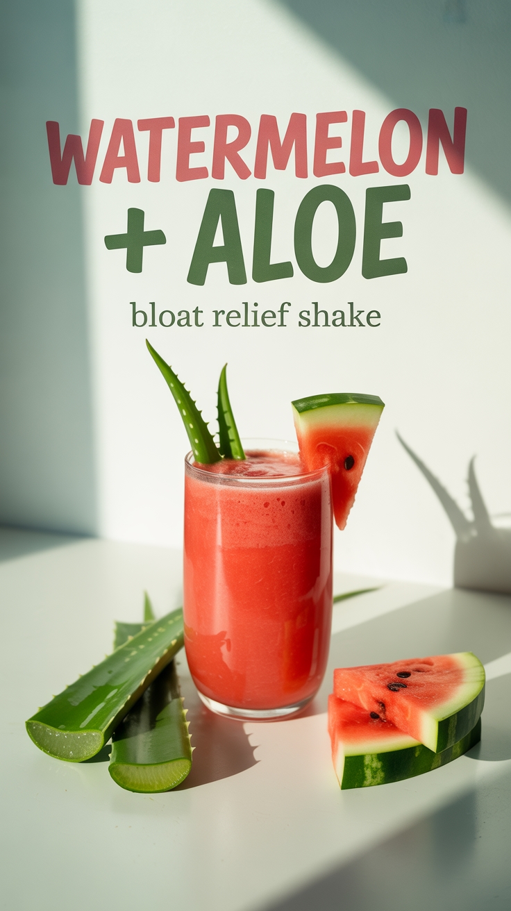 watermelon aloe bloat relief