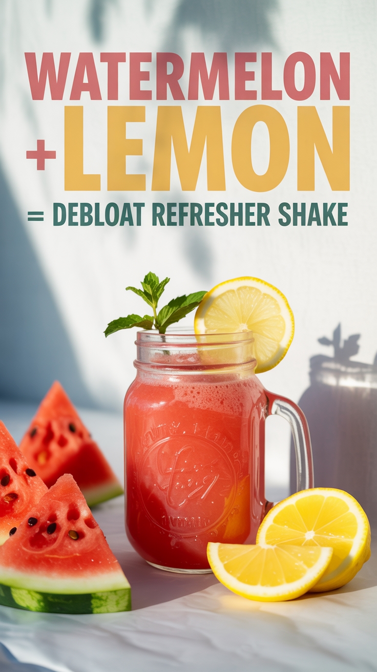 watermelon lemon detox shake